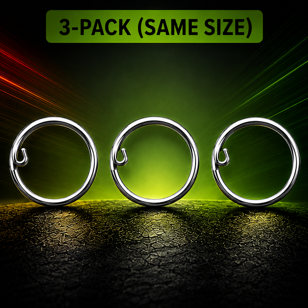 EZ Slide-On Key Ring (3-Pack) (3pc)
