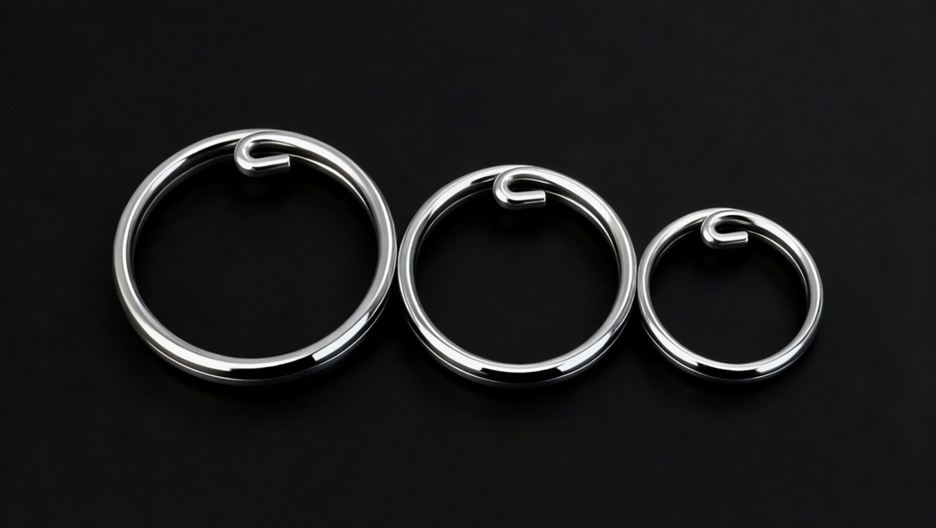 EZ Slide-On Key Ring Universal 3-Pack — Small, Medium, Large